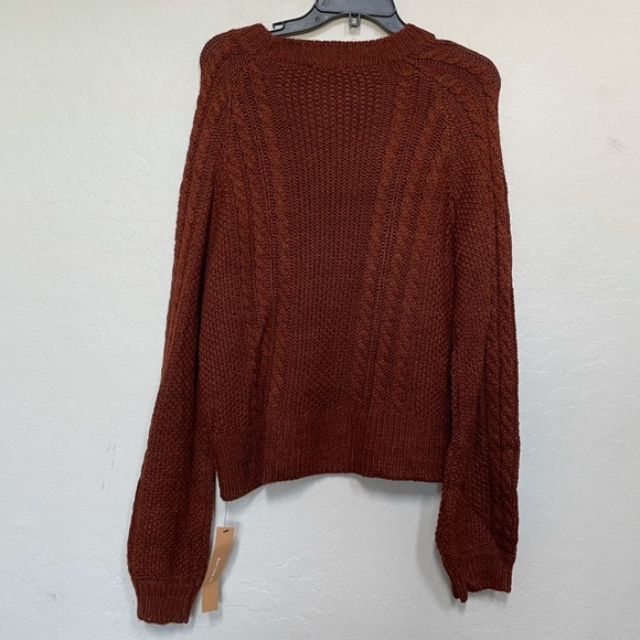 New Women's Reformation Dita Cable Alpaca Sweater - Picture 8 of 9